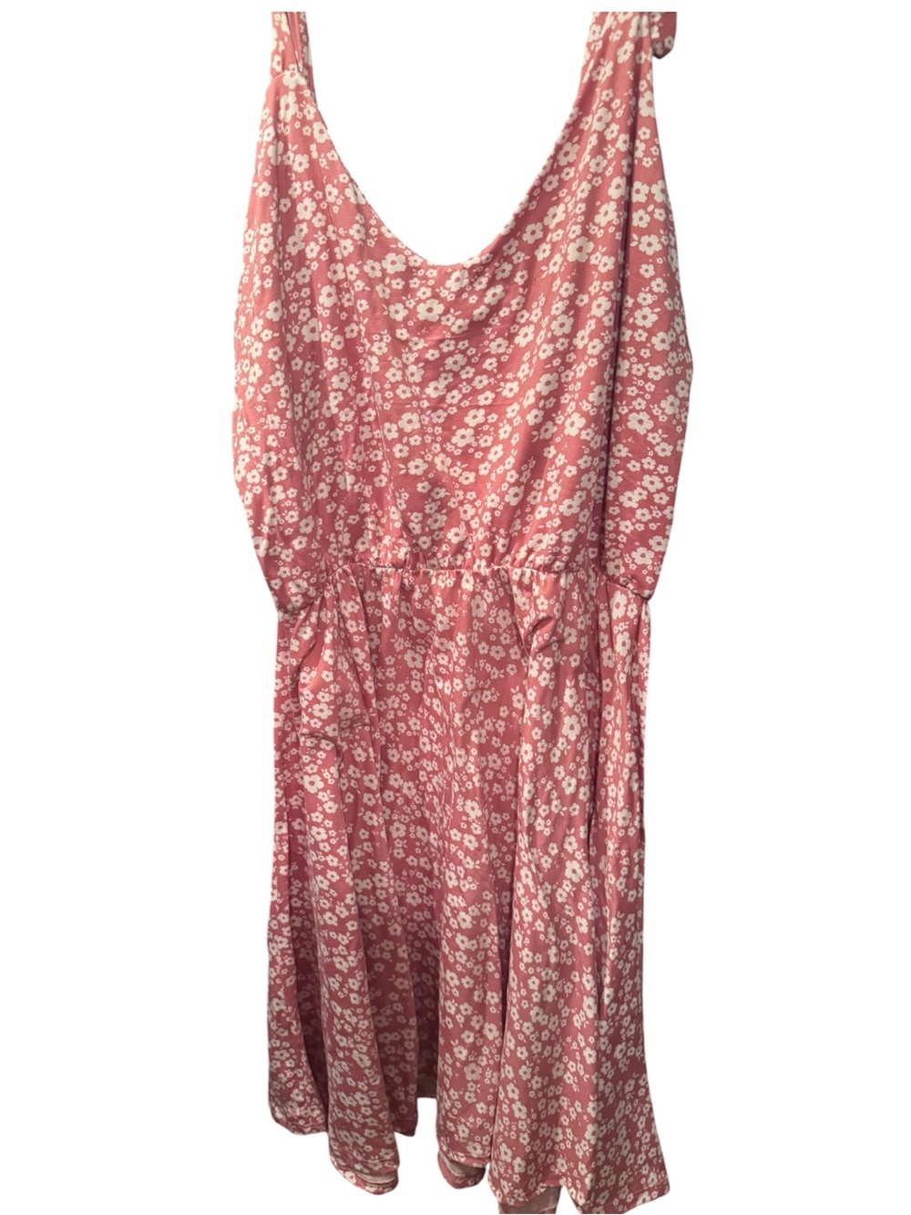 REBDOLLS Pink Floral Sundress - Sleeveless Casual Dress